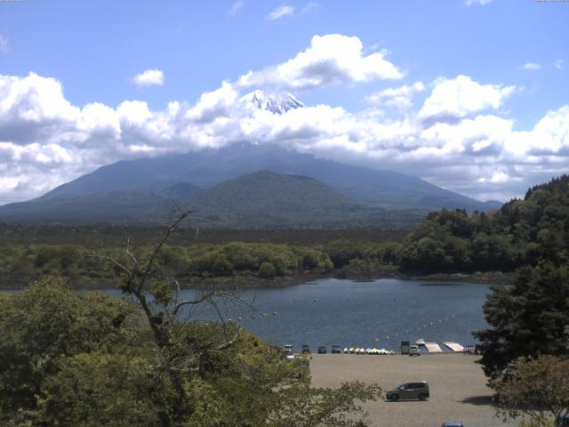 精進湖からの富士山
