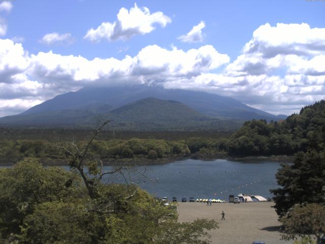 精進湖からの富士山