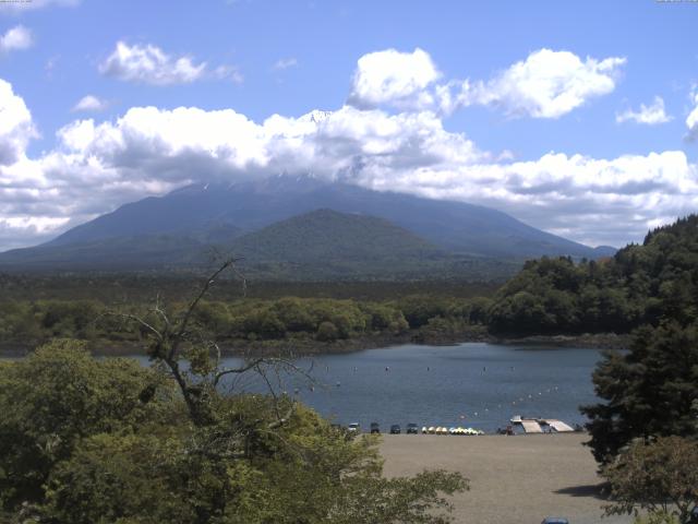 精進湖からの富士山