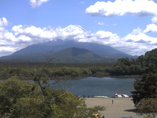 精進湖からの富士山