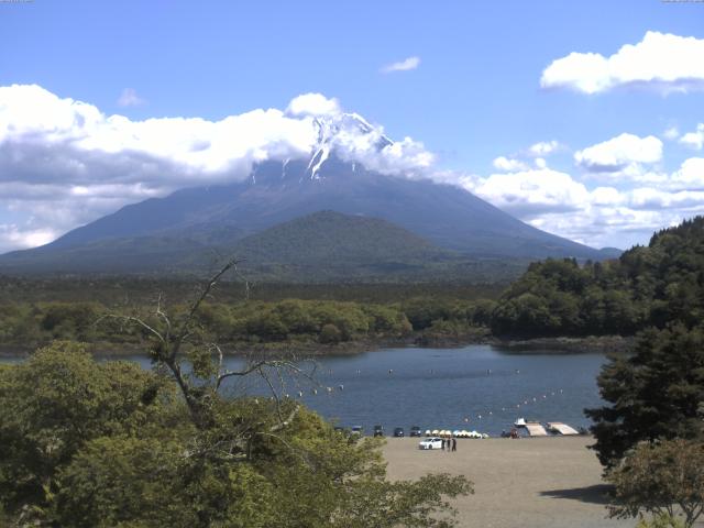 精進湖からの富士山