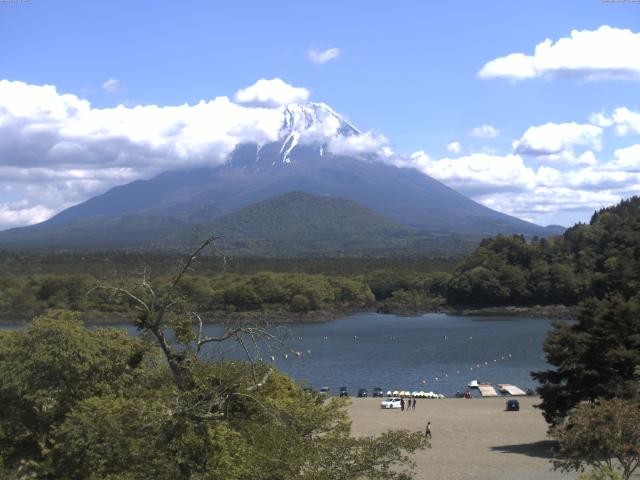 精進湖からの富士山