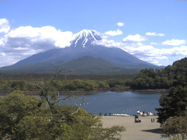 精進湖からの富士山