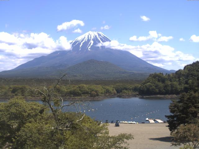 精進湖からの富士山