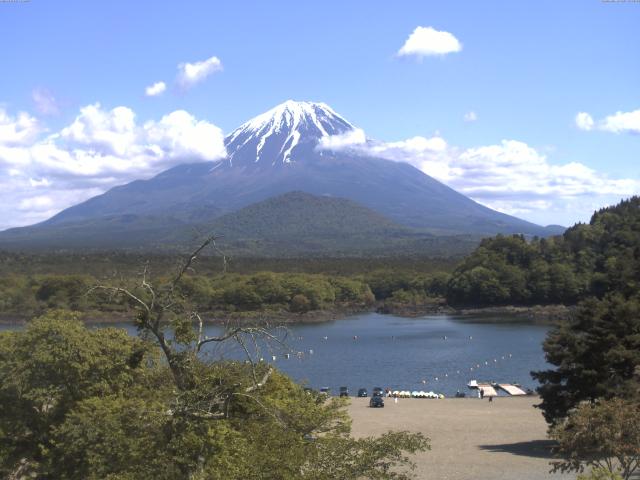 精進湖からの富士山