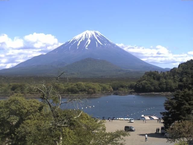 精進湖からの富士山