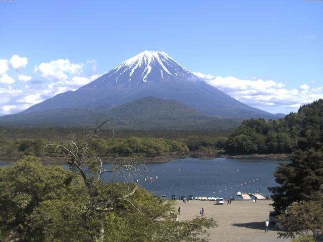 精進湖からの富士山