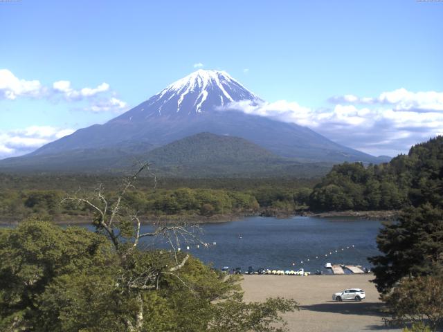精進湖からの富士山