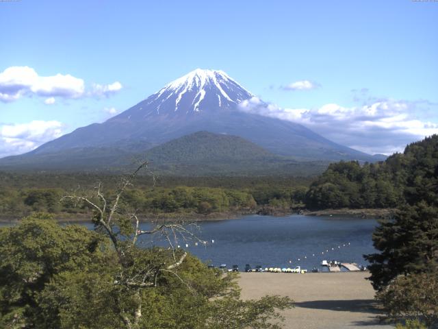 精進湖からの富士山
