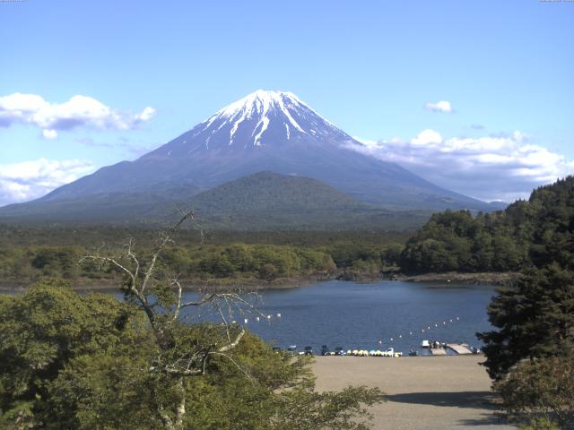 精進湖からの富士山