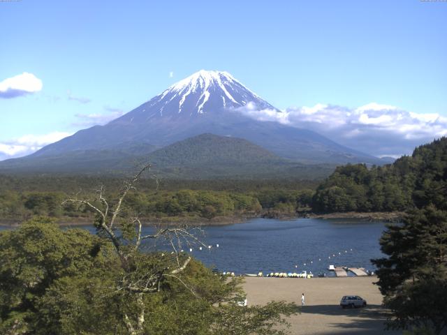 精進湖からの富士山