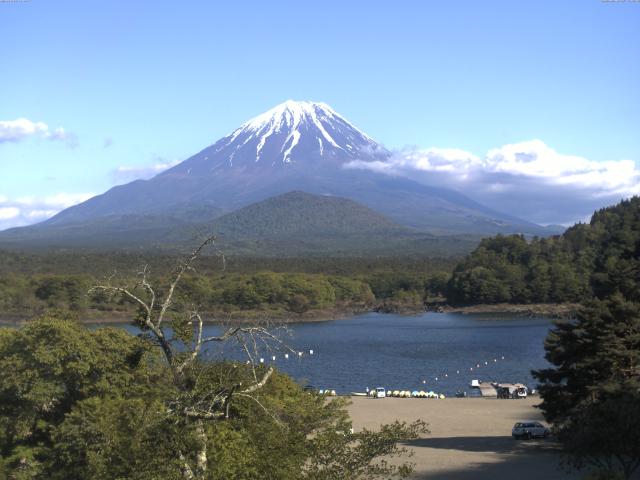 精進湖からの富士山