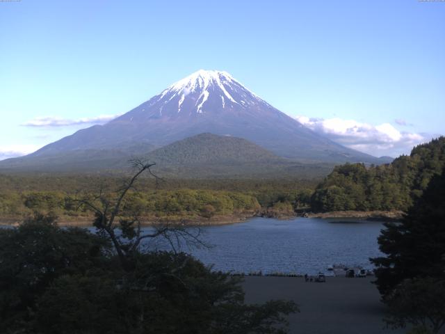 精進湖からの富士山