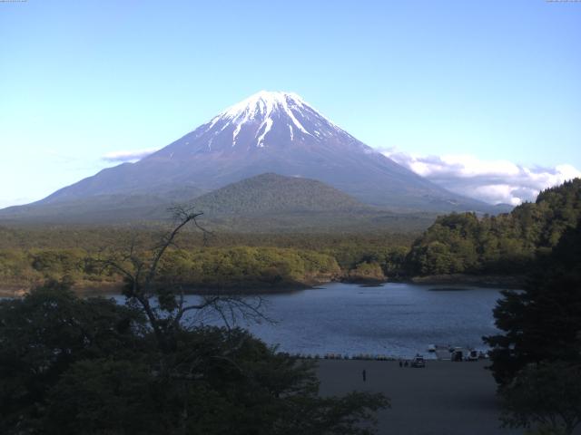 精進湖からの富士山