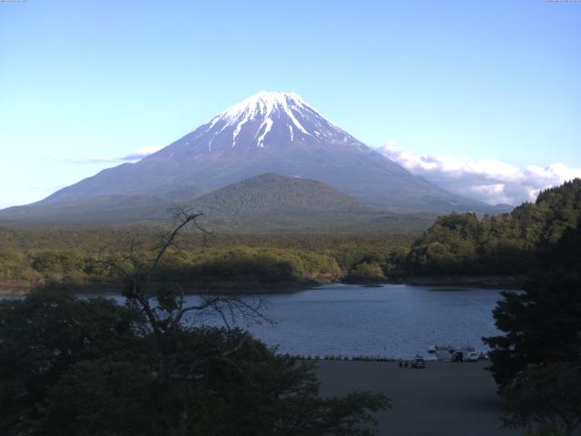 精進湖からの富士山