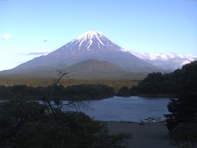 精進湖からの富士山