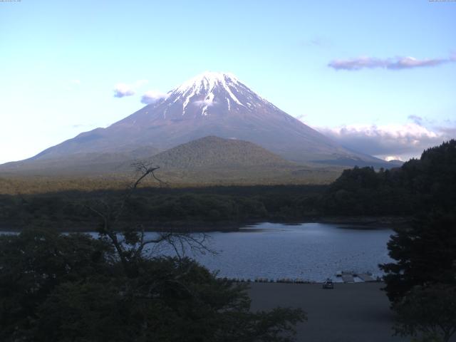 精進湖からの富士山