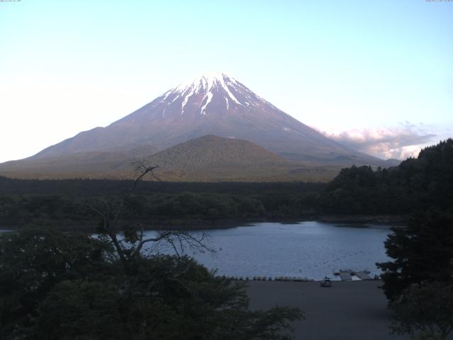 精進湖からの富士山