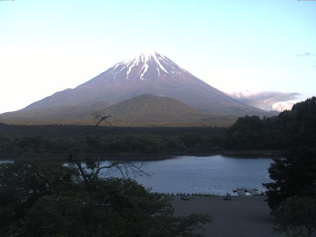 精進湖からの富士山