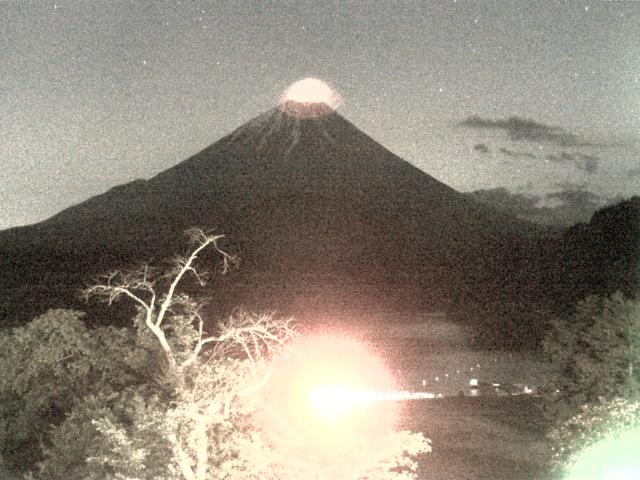 精進湖からの富士山