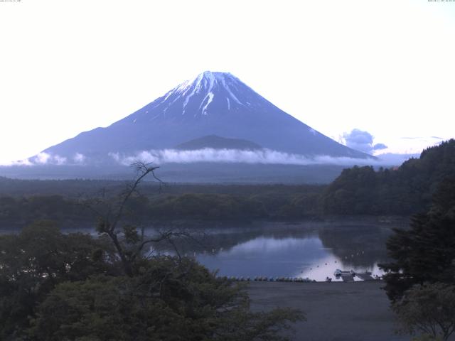 精進湖からの富士山