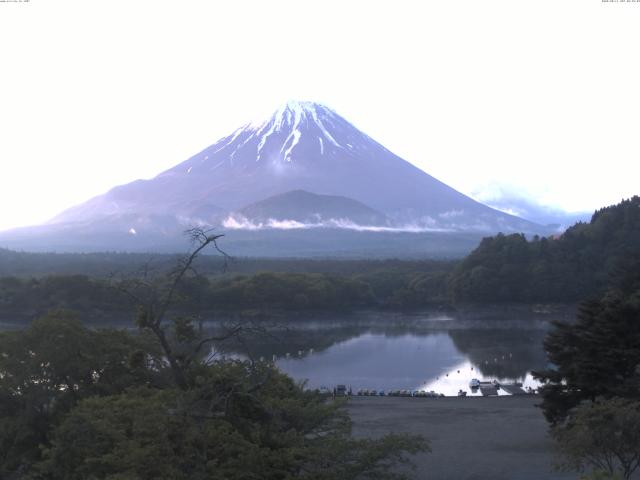 精進湖からの富士山