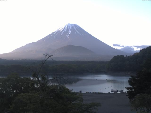 精進湖からの富士山