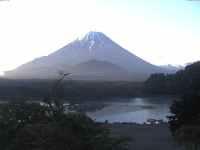 精進湖からの富士山