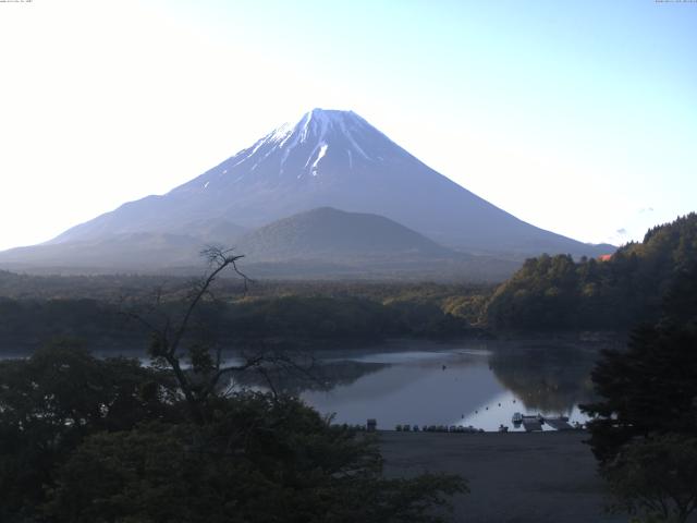 精進湖からの富士山