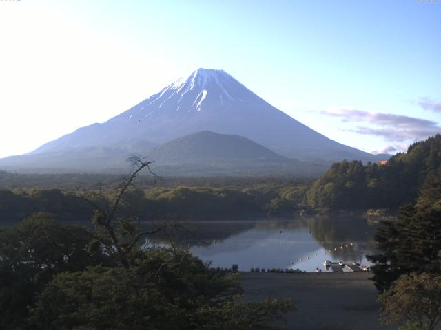 精進湖からの富士山