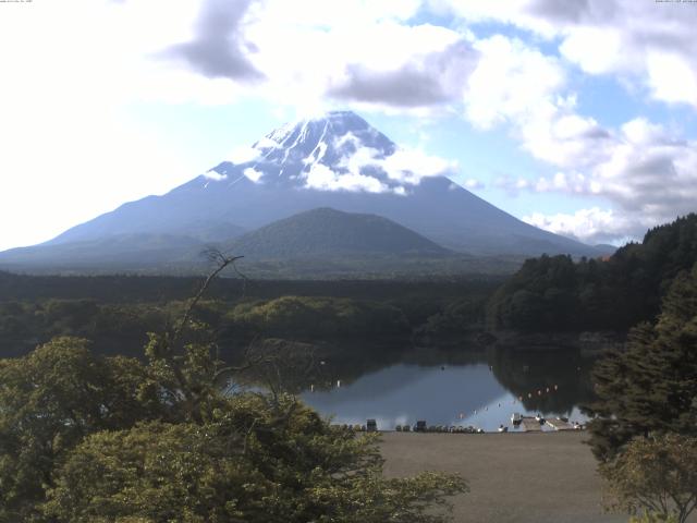精進湖からの富士山