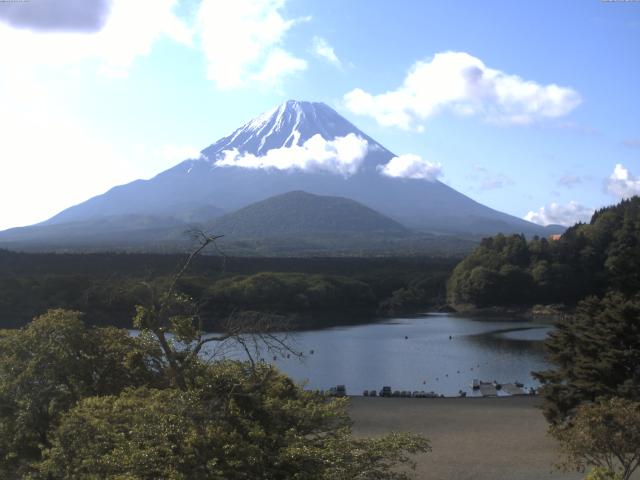 精進湖からの富士山