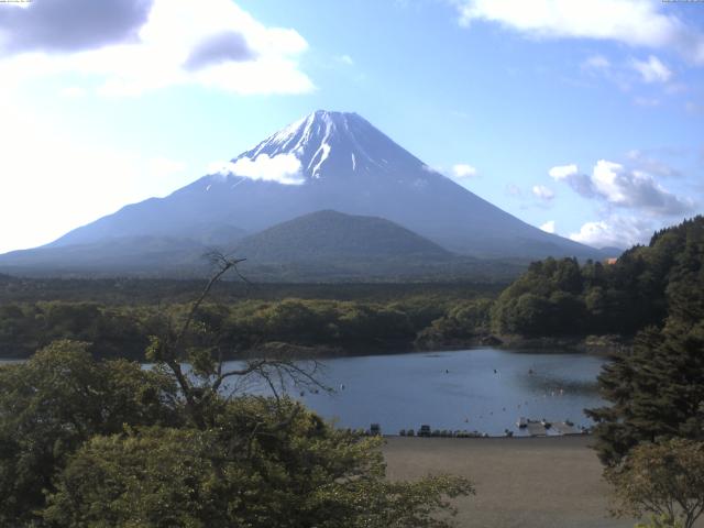 精進湖からの富士山