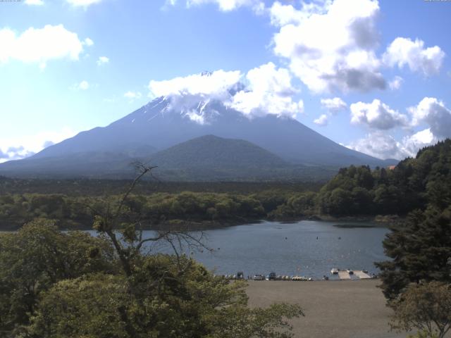 精進湖からの富士山