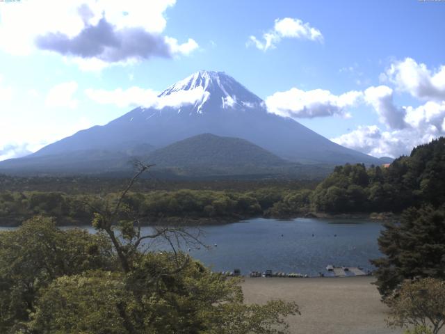 精進湖からの富士山