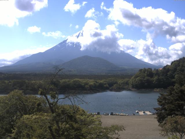 精進湖からの富士山
