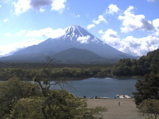 精進湖からの富士山