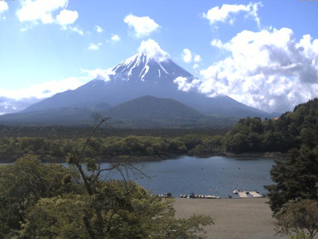 精進湖からの富士山