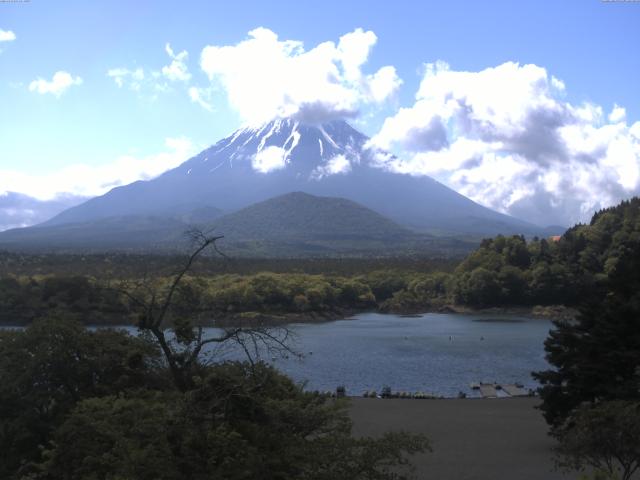 精進湖からの富士山