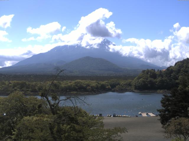 精進湖からの富士山