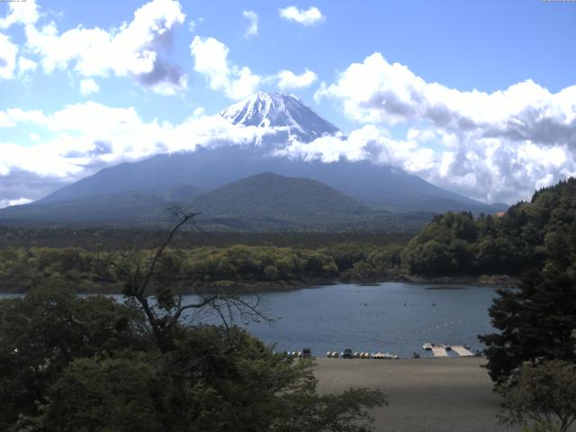 精進湖からの富士山
