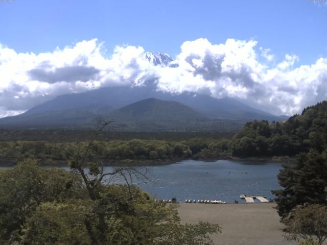 精進湖からの富士山