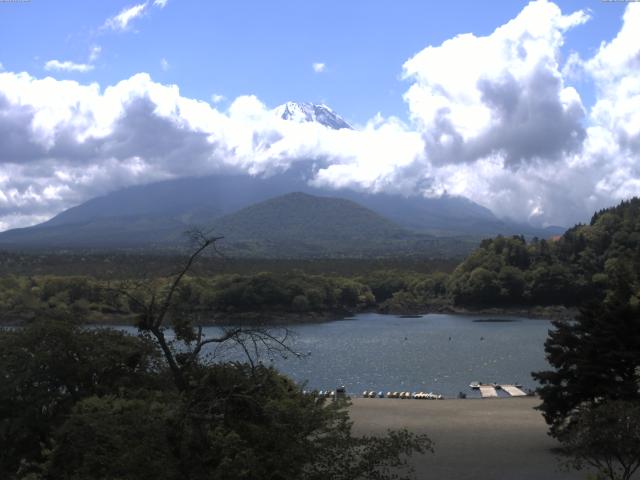 精進湖からの富士山
