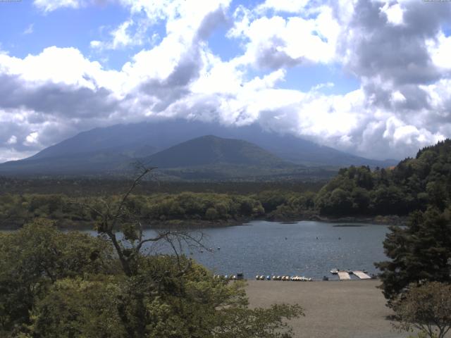 精進湖からの富士山