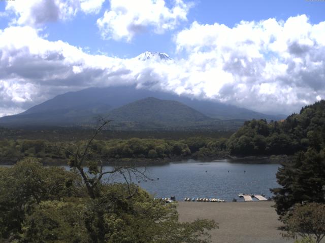 精進湖からの富士山