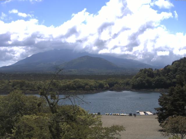 精進湖からの富士山