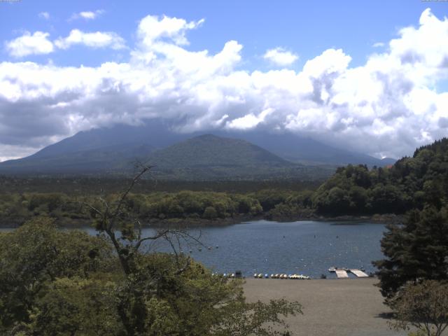 精進湖からの富士山