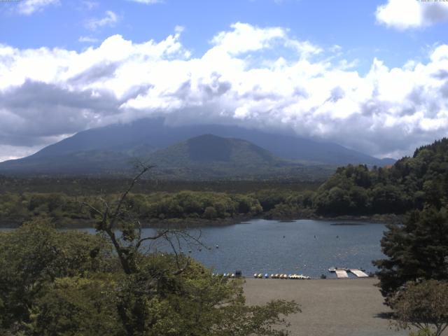 精進湖からの富士山