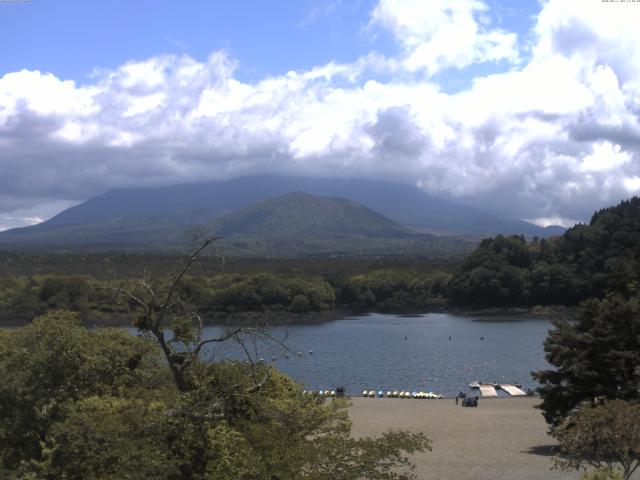 精進湖からの富士山