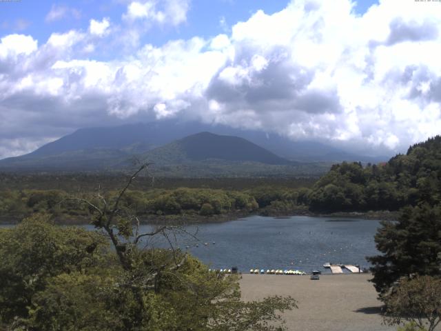 精進湖からの富士山